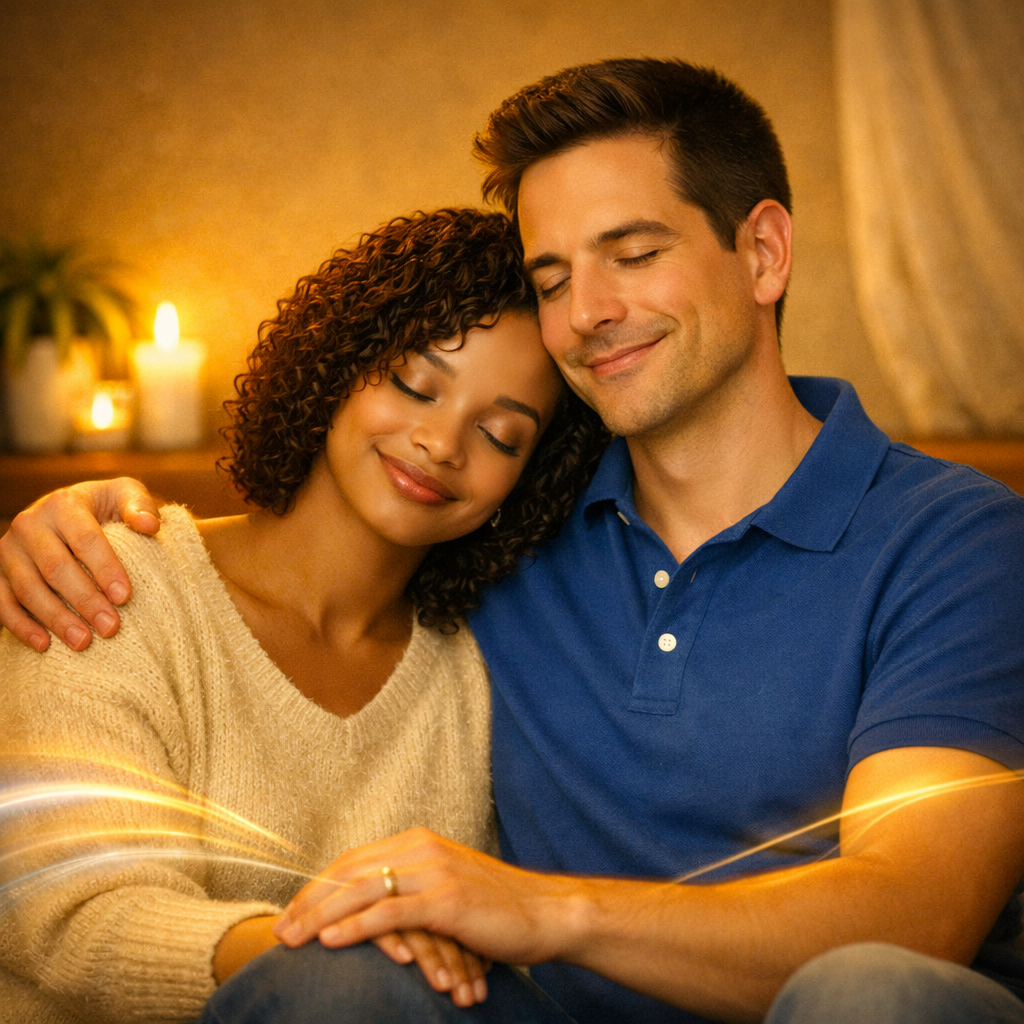 Satisfied couple after counseling